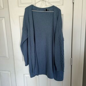 Moral Fiber Blue Cardigan size 2x